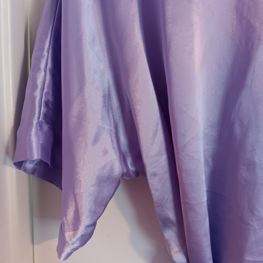 FREDERICK'S OF HOLLYWOOD VINTAGE PURPLE ROBE SIZE MEDIUM - Picture 6 of 6